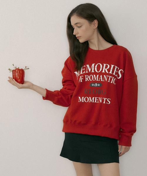 REORG(リオルグ)の「MOR MEMORY SWEATSHIRTS RED(スウェット・レディース・その他・SMALL/MEDIUM)」の2枚目の写真