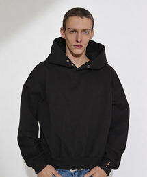 THESTORI（ザ・ストリ）の「セクションクロップフードパーカー（ブラック）（パーカー）」