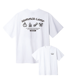 レットキャンピングオーバーサイズ半袖Tシャツ[ホワイト]