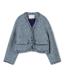 美品　Ballsey ボールジィ　上品ノーカラージャケット Ballsey（ボールジィ） ジャケット ノーカラージャケット ポリエステル