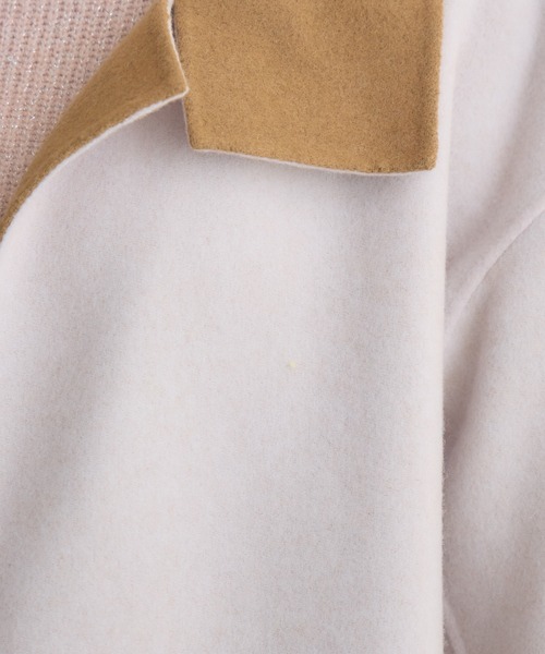 KATHARINE ROSS（キャサリンロス）の「【KATHARINE ROSS】バイカラーダブルビーバーコート（その他アウター・レディース・ベージュ/アイボリー/ブルー・FREE）」の10枚目の写真