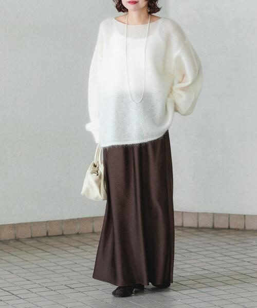 URBAN RESEARCH（アーバンリサーチ）の「サテンバイアススカート（スカート・レディース・ブラック/ブラウン・FREE）」の21枚目の写真