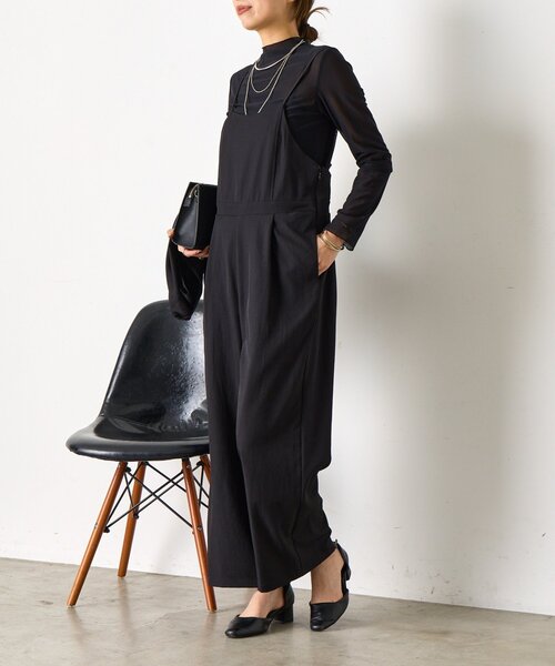 Jena espace merveilleux（ジェナ　エスパスメルヴェイユ）の「【オケージョン/3点セット】ベストシアーセットアップ（ワンピース・レディース・チャコールグレー/ブラック・FREE）」の13枚目の写真