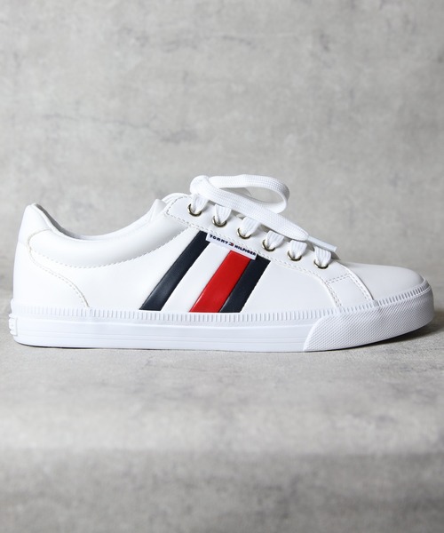 TOMMY HILFIGER(トミーヒルフィガー)の「TOMMY HILFIGER トリコロールスニーカー(スニーカー・メンズ・ホワイト・23.0cm/23.5cm/24.0cm/24.5cm/25.0cm/22.5cm)」の5枚目の写真