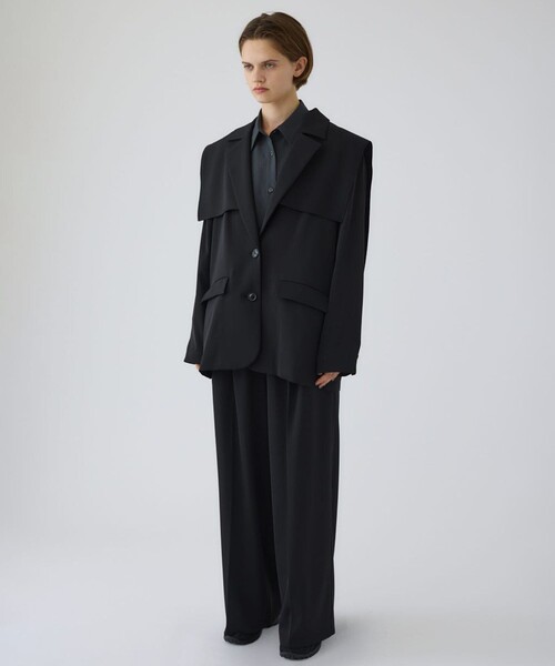 RIM.ARK（リムアーク）の「【RIM.ARK/リムアーク】Trench detail 2way JK/トレンチディティール2WAYジャケット（その他アウター・レディース・ブラック/カーキ・36）」の5枚目の写真