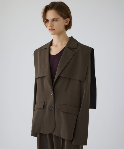 RIM.ARK（リムアーク）の「【RIM.ARK/リムアーク】Trench detail 2way JK/トレンチディティール2WAYジャケット（その他アウター・レディース・ブラック/カーキ・36）」の19枚目の写真