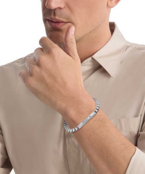 Calvin Klein(カルバン・クライン)の「【CalvinKlein】 カルバンクライン CK ICONIC ID ブレスレット(ブレスレット・メンズ・シルバー・FREE)」の5枚目の写真