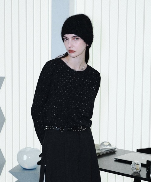 seyto(セイト)の「Rhinestone gritch cut saw / ラインストーングリットカットソー(Tシャツ/カットソー・メンズ・ブラック・2/3)」の22枚目の写真