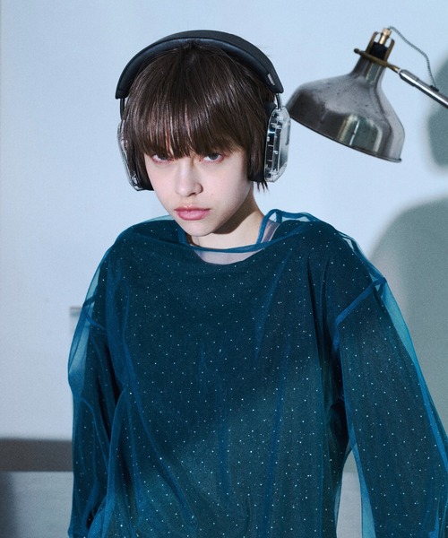 seyto(セイト)の「Rhinestone gritch cut saw / ラインストーングリットカットソー(Tシャツ/カットソー・メンズ・ブラック・2/3)」の9枚目の写真