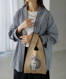 いぬ & ねこ ニットバッグ