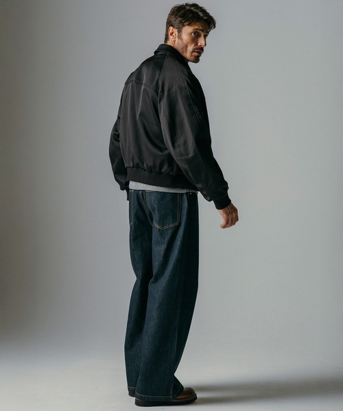 CIRCLEE(サークリー)の「CIRCLEE(サークリー)ハイウエスト デニムワイドパンツ(デニムパンツ・メンズ・ブラック・M)」の11枚目の写真
