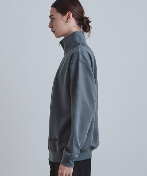 tk.TAKEO KIKUCHI(ティーケータケオキクチ)の「ハーフジップスウェット(スウェット・メンズ・ダークブラウン/ホワイト/ネイビー/ブラック・02/01/03)」の21枚目の写真