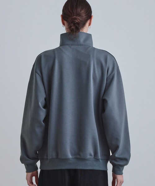 tk.TAKEO KIKUCHI(ティーケータケオキクチ)の「ハーフジップスウェット(スウェット・メンズ・ダークブラウン/ホワイト/ネイビー/ブラック・02/01/03)」の22枚目の写真