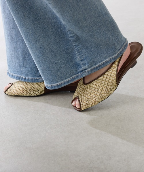 PAPILLONNER（パピヨネ）の「PAPILLONNER/メッシュオープントゥ（サンダル・レディース・ブラック/キャメル/ブラウン・L/M/S）」の10枚目の写真