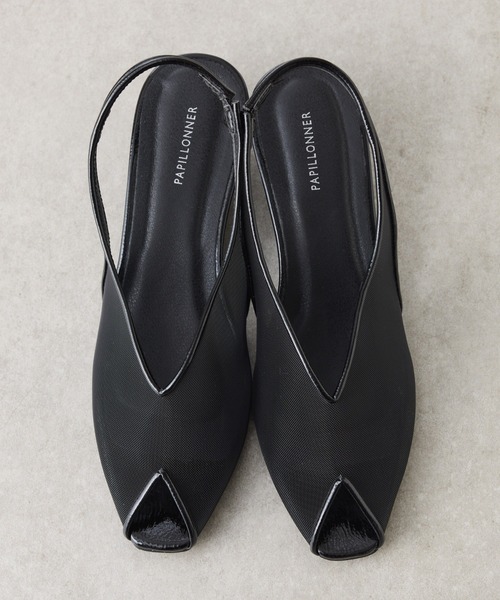 PAPILLONNER（パピヨネ）の「PAPILLONNER/メッシュオープントゥ（サンダル・レディース・ブラック/キャメル/ブラウン・L/M/S）」の20枚目の写真