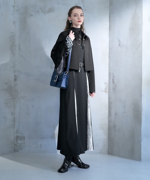 HARE（ハレ）の「KANAGUチャイナショートブルゾン(HARE)（ブルゾン・レディース・ブラック/ボルドー・FREE）」の5枚目の写真