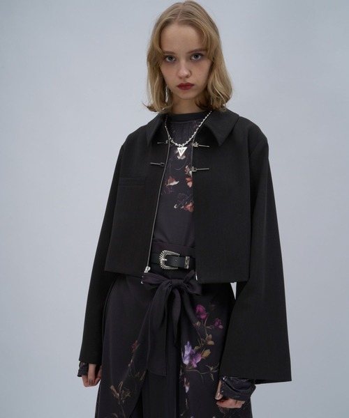 HARE（ハレ）の「KANAGUチャイナショートブルゾン(HARE)（ブルゾン・レディース・ブラック/ボルドー・FREE）」の11枚目の写真