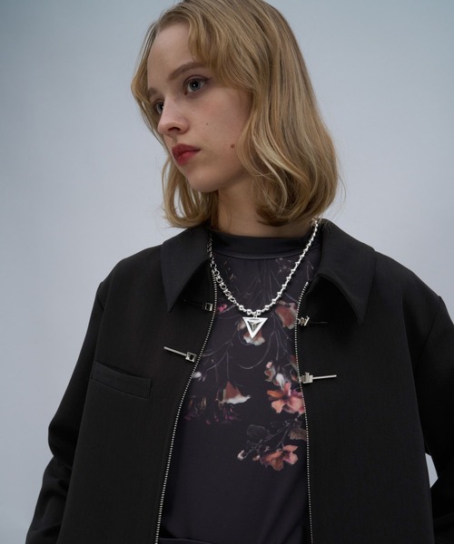 HARE（ハレ）の「KANAGUチャイナショートブルゾン(HARE)（ブルゾン・レディース・ブラック/ボルドー・FREE）」の13枚目の写真