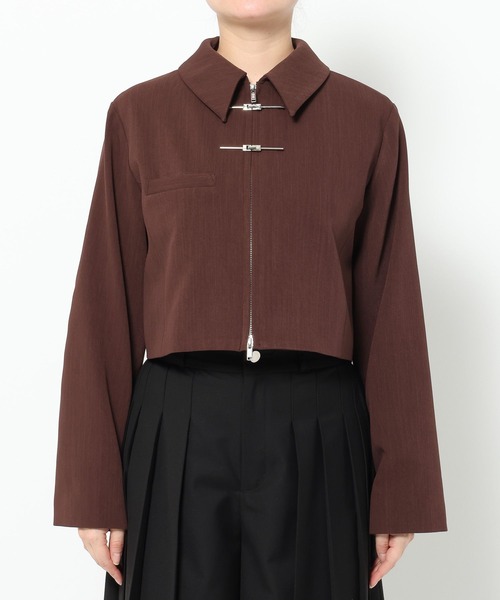 HARE（ハレ）の「KANAGUチャイナショートブルゾン(HARE)（ブルゾン・レディース・ブラック/ボルドー・FREE）」の18枚目の写真