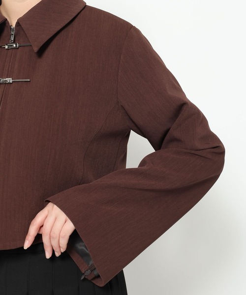 HARE（ハレ）の「KANAGUチャイナショートブルゾン(HARE)（ブルゾン・レディース・ブラック/ボルドー・FREE）」の22枚目の写真