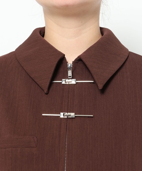 HARE（ハレ）の「KANAGUチャイナショートブルゾン(HARE)（ブルゾン・レディース・ブラック/ボルドー・FREE）」の21枚目の写真