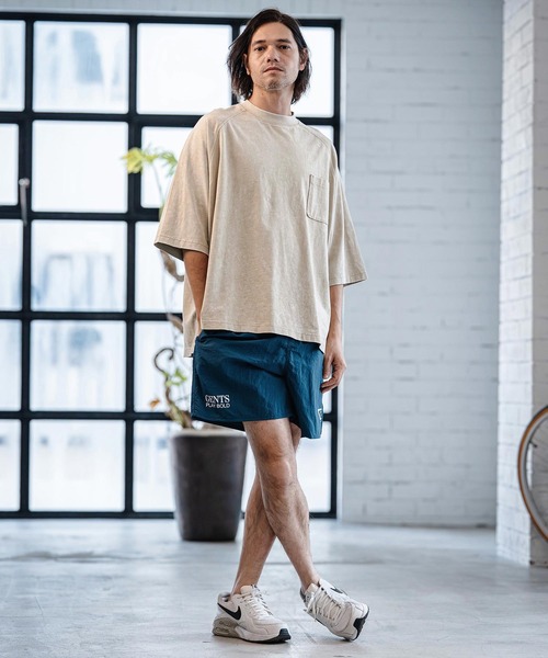 CAMBIO(カンビオ)の「mt10184- Snow Wash Half Sleeve Pocket Tee Tシャツ(CMP-261-007)(Tシャツ/カットソー・メンズ・ブラック/ブルー/グレイッシュベージュ・S/M/L)」の12枚目の写真