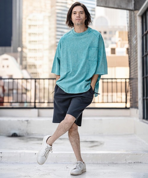 CAMBIO(カンビオ)の「mt10184- Snow Wash Half Sleeve Pocket Tee Tシャツ(CMP-261-007)(Tシャツ/カットソー・メンズ・ブラック/ブルー/グレイッシュベージュ・S/M/L)」の17枚目の写真