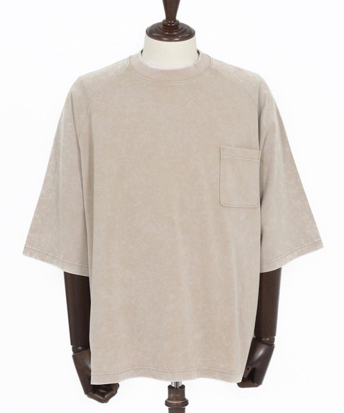 CAMBIO(カンビオ)の「mt10184- Snow Wash Half Sleeve Pocket Tee Tシャツ(CMP-261-007)(Tシャツ/カットソー・メンズ・ブラック/ブルー/グレイッシュベージュ・S/M/L)」の21枚目の写真