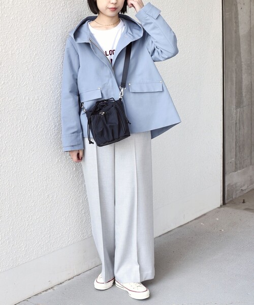 SHIPS Colors（シップス カラーズ）の「【WEB限定】SHIPS Colors:ナイロン ギャザー ミニ ショルダーバッグ◇（ショルダーバッグ・レディース・ブラック・ONE SIZE）」の11枚目の写真