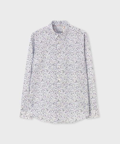 Paul Smith(ポールスミス)の「"Water Colour Floral" カジュアルシャツ / 163310 006LN(シャツ/ブラウス・メンズ・オレンジ/パープル・MEDIUM/SMALL/XX-LARGE/X-LARGE/LARGE)」の1枚目の写真