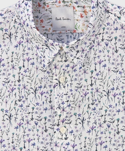 Paul Smith(ポールスミス)の「"Water Colour Floral" カジュアルシャツ / 163310 006LN(シャツ/ブラウス・メンズ・オレンジ/パープル・MEDIUM/SMALL/XX-LARGE/X-LARGE/LARGE)」の3枚目の写真