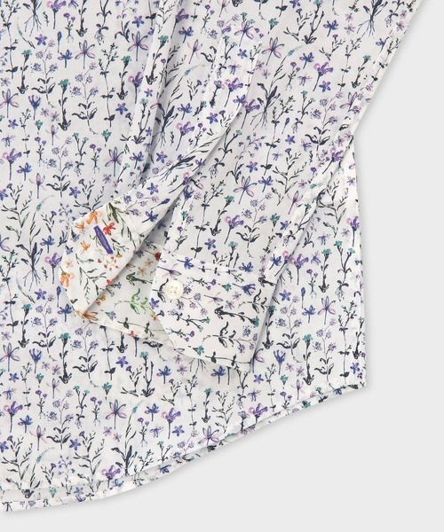 Paul Smith(ポールスミス)の「"Water Colour Floral" カジュアルシャツ / 163310 006LN(シャツ/ブラウス・メンズ・オレンジ/パープル・MEDIUM/SMALL/XX-LARGE/X-LARGE/LARGE)」の4枚目の写真