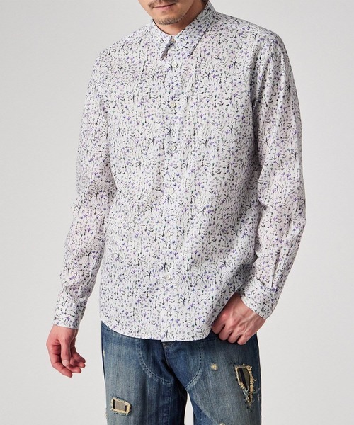 Paul Smith(ポールスミス)の「"Water Colour Floral" カジュアルシャツ / 163310 006LN(シャツ/ブラウス・メンズ・オレンジ/パープル・MEDIUM/SMALL/XX-LARGE/X-LARGE/LARGE)」の12枚目の写真