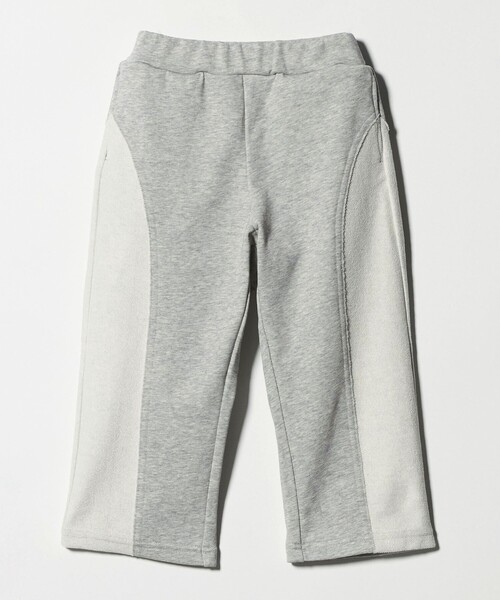 green label relaxing（グリーンレーベルリラクシング）の「裏毛 切り替え ワイドパンツ / キッズ  100cm-160cm（スウェットパンツ・キッズ・グレー系/ライトグレー・150cm/140cm/160cm/110cm/120cm/130cm/100cm）」の6枚目の写真