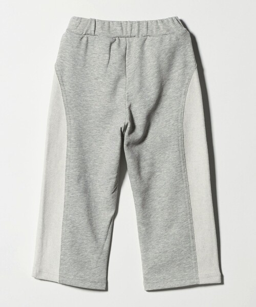 green label relaxing（グリーンレーベルリラクシング）の「裏毛 切り替え ワイドパンツ / キッズ  100cm-160cm（スウェットパンツ・キッズ・グレー系/ライトグレー・150cm/140cm/160cm/110cm/120cm/130cm/100cm）」の7枚目の写真
