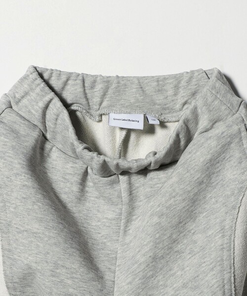 green label relaxing（グリーンレーベルリラクシング）の「裏毛 切り替え ワイドパンツ / キッズ  100cm-160cm（スウェットパンツ・キッズ・グレー系/ライトグレー・150cm/140cm/160cm/110cm/120cm/130cm/100cm）」の10枚目の写真