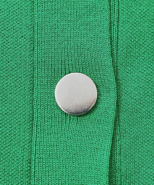 CAST:(キャストコロン)の「【着回し抜群/手洗い可能】フォルムニットジャケット(ノーカラージャケット・レディース・ネイビー/グリーン系その他3/ホワイト・M)」の14枚目の写真