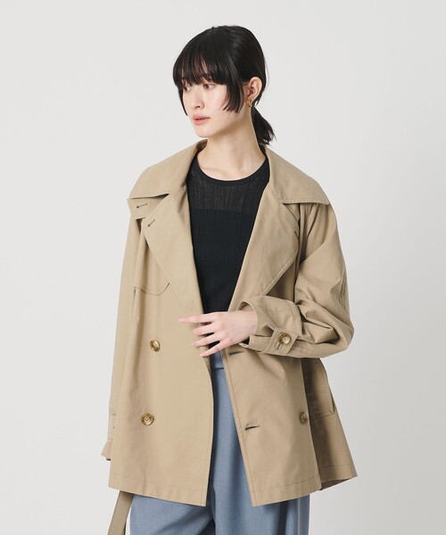 BEAUTY&YOUTH UNITED ARROWS（ビューティーアンドユースユナイテッドアローズ）の「コットンブレンド ミドルトレンチコート（トレンチコート・レディース・ベージュ/オフホワイト・S/M/XS）」の9枚目の写真