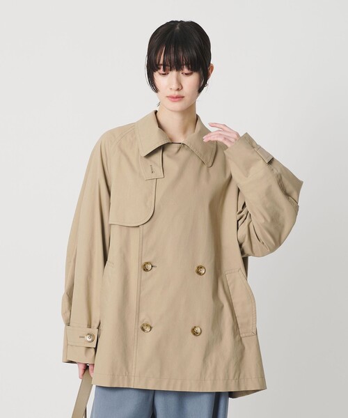BEAUTY&YOUTH UNITED ARROWS（ビューティーアンドユースユナイテッドアローズ）の「コットンブレンド ミドルトレンチコート（トレンチコート・レディース・ベージュ/オフホワイト・S/M/XS）」の10枚目の写真