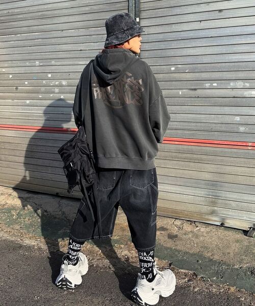 THE MILE（ザマイル）の「マニフェスザマイルスウェットフード[NAVY]（パーカー・メンズ・その他・S/M/L/XL）」の4枚目の写真