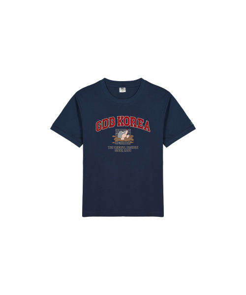 GRAIN DE BEAUTE（グランデボーテ）の「NEO T-SHIRT 02 [NAVY]（Tシャツ/カットソー・レディース・ネイビー・L/XL/S/M）」の2枚目の写真