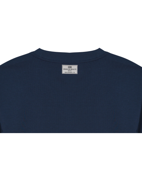 GRAIN DE BEAUTE（グランデボーテ）の「NEO T-SHIRT 02 [NAVY]（Tシャツ/カットソー・レディース・ネイビー・L/XL/S/M）」の4枚目の写真