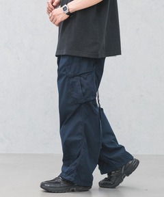 UNISEX》Garment Dyed Nylon Double Pocket Pants/製品染めナイロン