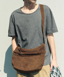DRAW FIT（ドローフィット）の「レンスエードクロスバッグ[BROWN]（メッセンジャーバッグ）」