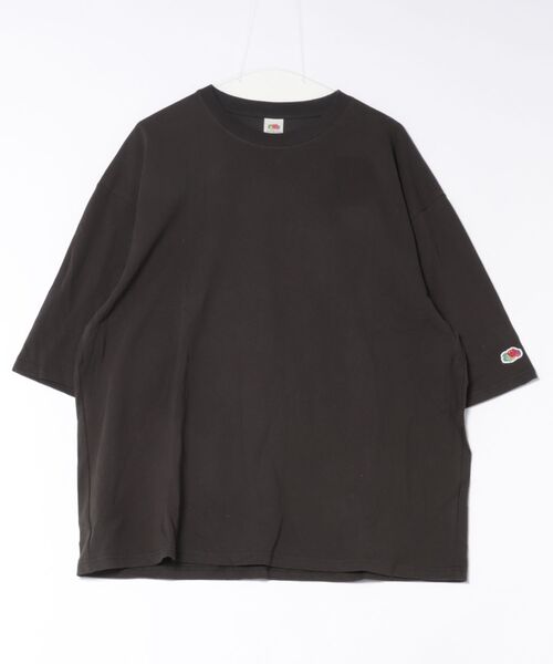 FRUIT OF THE LOOM（フルーツオブザルーム）の「【ST】【FRUIT OF THE LOOM】BIG 5分袖 Tシャツ（Tシャツ/カットソー・レディース・グレー/ホワイト/ブラック/オフホワイト・LARGE/MEDIUM/SMALL/X-LARGE）」の4枚目の写真