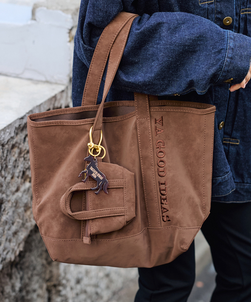 FRAMeWORK（フレームワーク）の「≪追加≫YA GOOD IDEAS GOOD NEWS BIG&MINI トートM　2（トートバッグ・レディース・モカ/ブラウン・FREE）」の12枚目の写真