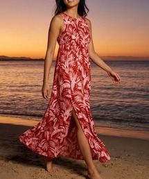 RIP CURL（リップカール）の「【RIPCURL（リップカール）】SUN RAYS MAXI DRESS/ボタニカル柄　ノースリーブ　ロングワンピース・マキシ丈サマードレス（ワンピース）」