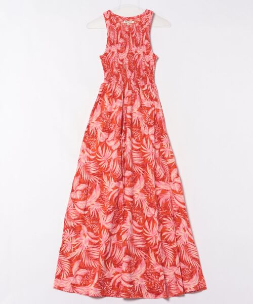rip curl（リップカール）の「【RIPCURL（リップカール）】SUN RAYS MAXI DRESS/ボタニカル柄　ノースリーブ　ロングワンピース・マキシ丈サマードレス（ワンピース・レディース・レッド・X-SMALL）」の5枚目の写真
