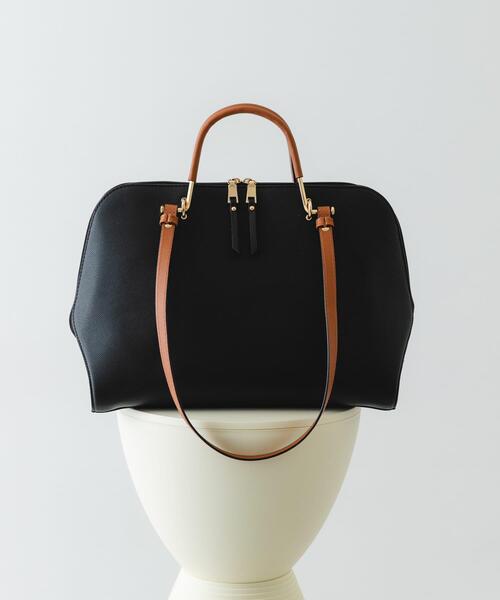 RODE SKO（ロデスコ）の「『インフルエンサーayaさんコラボ』2WAYハンドバッグ（ハンドバッグ・レディース・モカ/ライトベージュ/ブラック・ONE）」の2枚目の写真