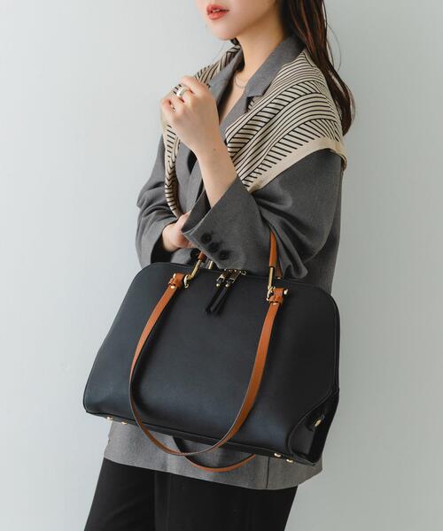 RODE SKO（ロデスコ）の「『インフルエンサーayaさんコラボ』2WAYハンドバッグ（ハンドバッグ・レディース・モカ/ライトベージュ/ブラック・ONE）」の10枚目の写真